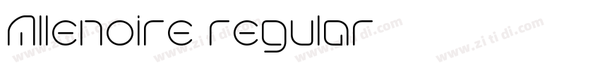 Allenoire regular字体转换 Allenoire regular字体转换